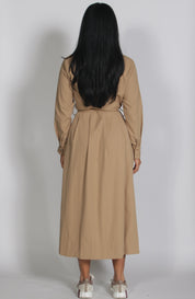 Lara longsleeve dress Camel