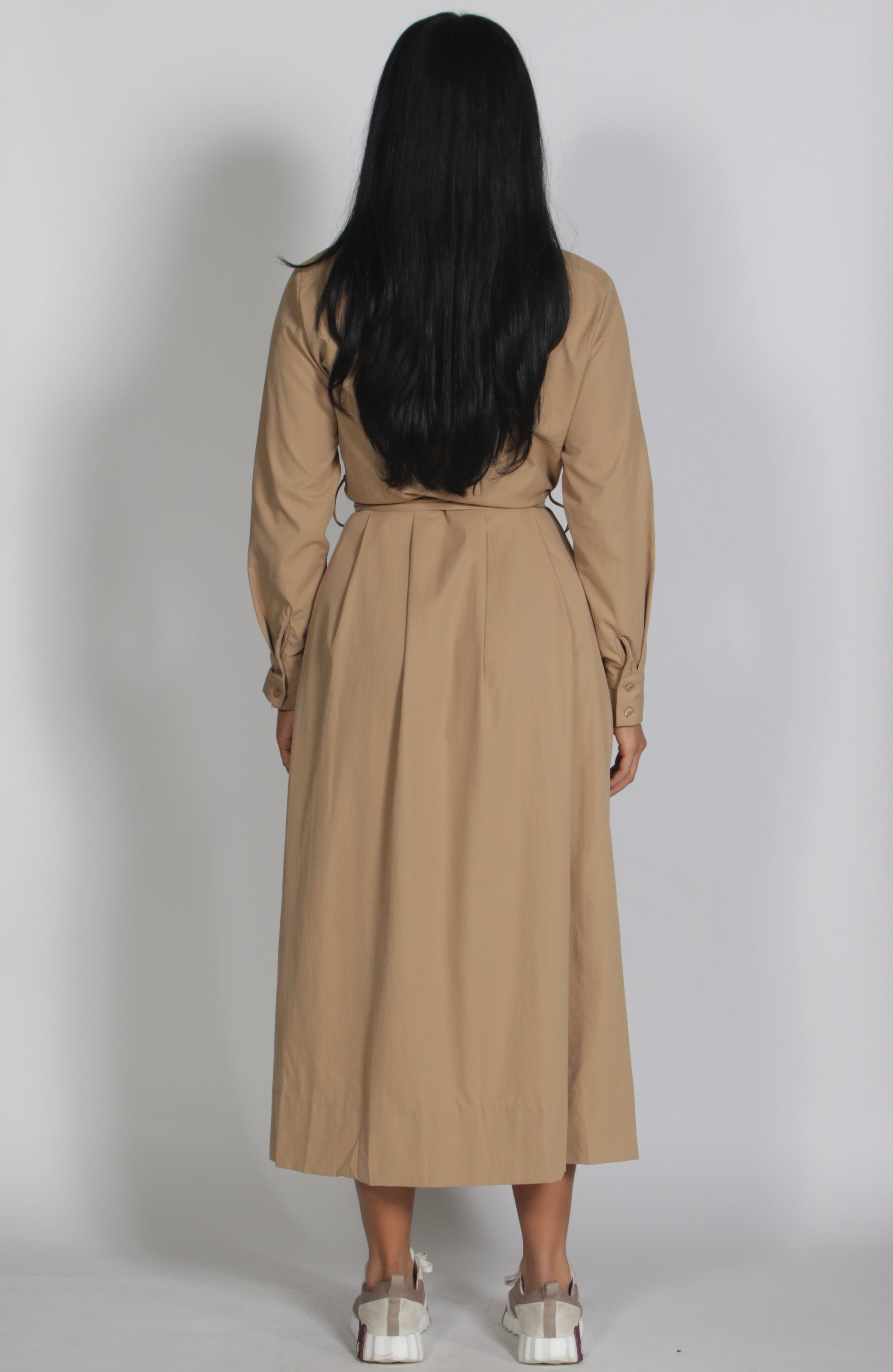 Lara longsleeve dress Camel