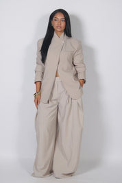 Ivy blazer striped Beige