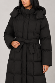 Detachable Hooded puffer Black