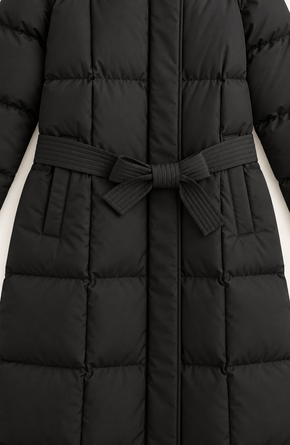 Detachable Hooded puffer Black