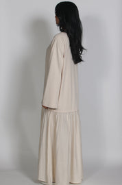 Mika longsleeve dress Beige