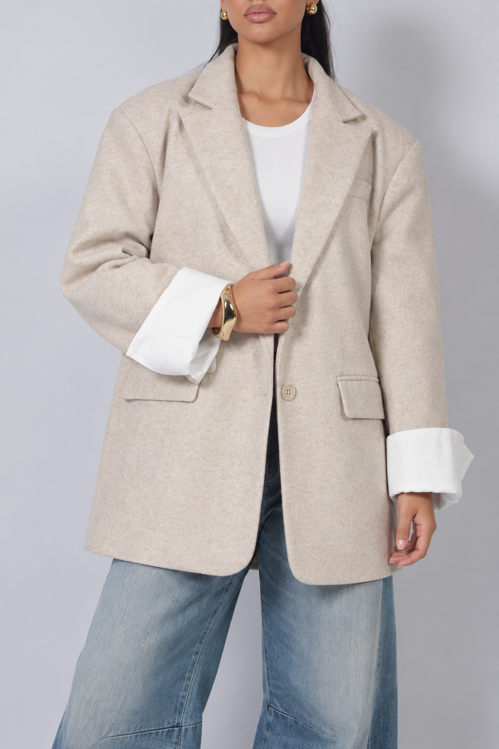 Lena wool blazer Beige
