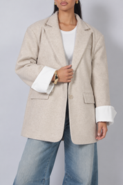 Lena wool blazer Beige