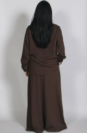 Linnen twinset Brown