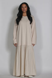 Mika longsleeve dress Beige