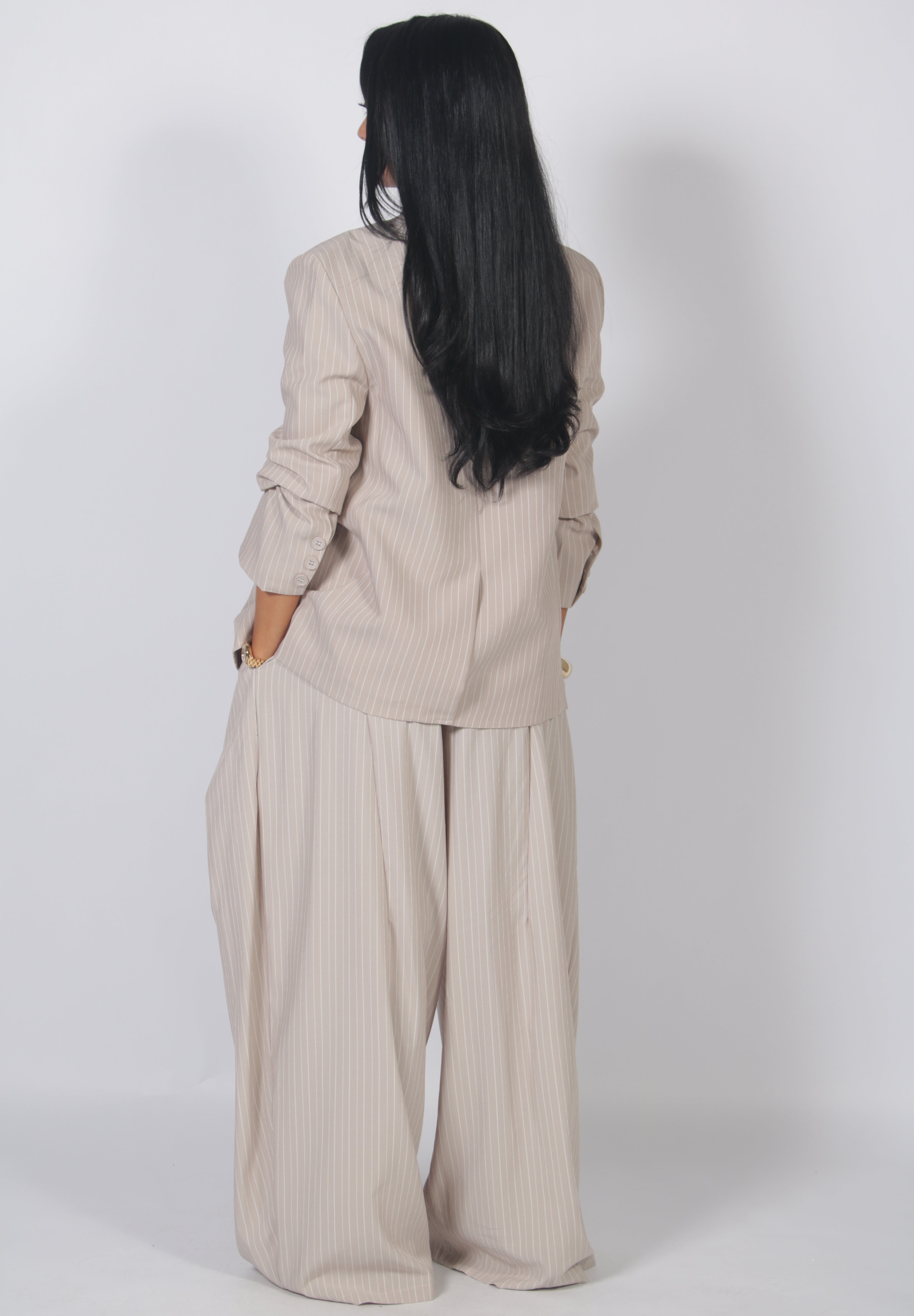 Ivy blazer striped Beige