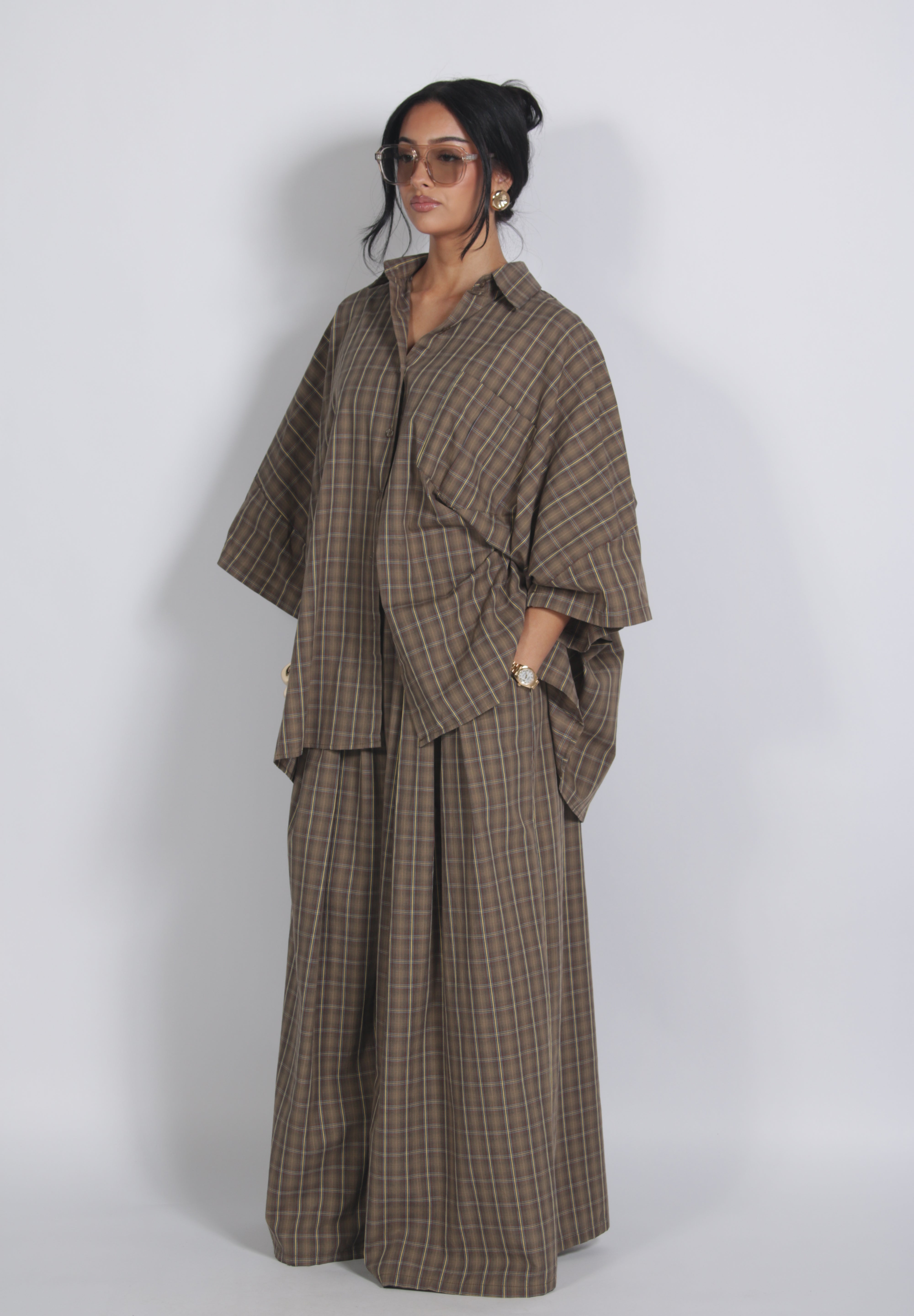 Flannel set Coffee (PRE ORDER)