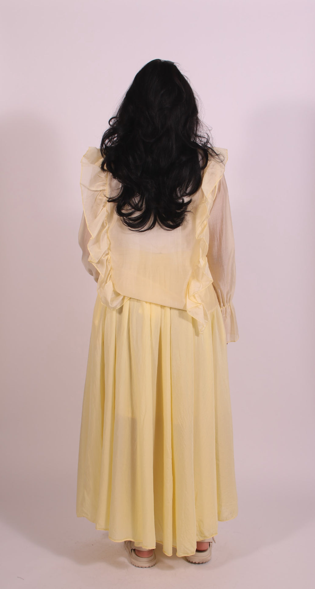Ruffle Blouse Yellow