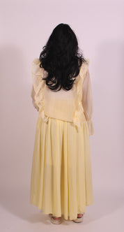 Ruffle Blouse Yellow