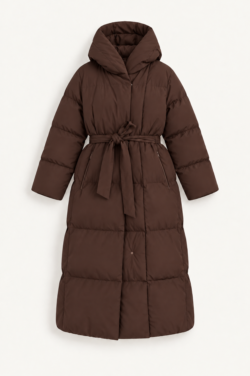 Hooded puffer Brown