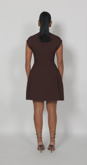 Silhouette dress Brown