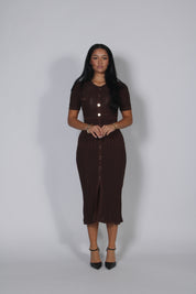 Sandra dress Brown