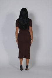 Sandra dress Brown