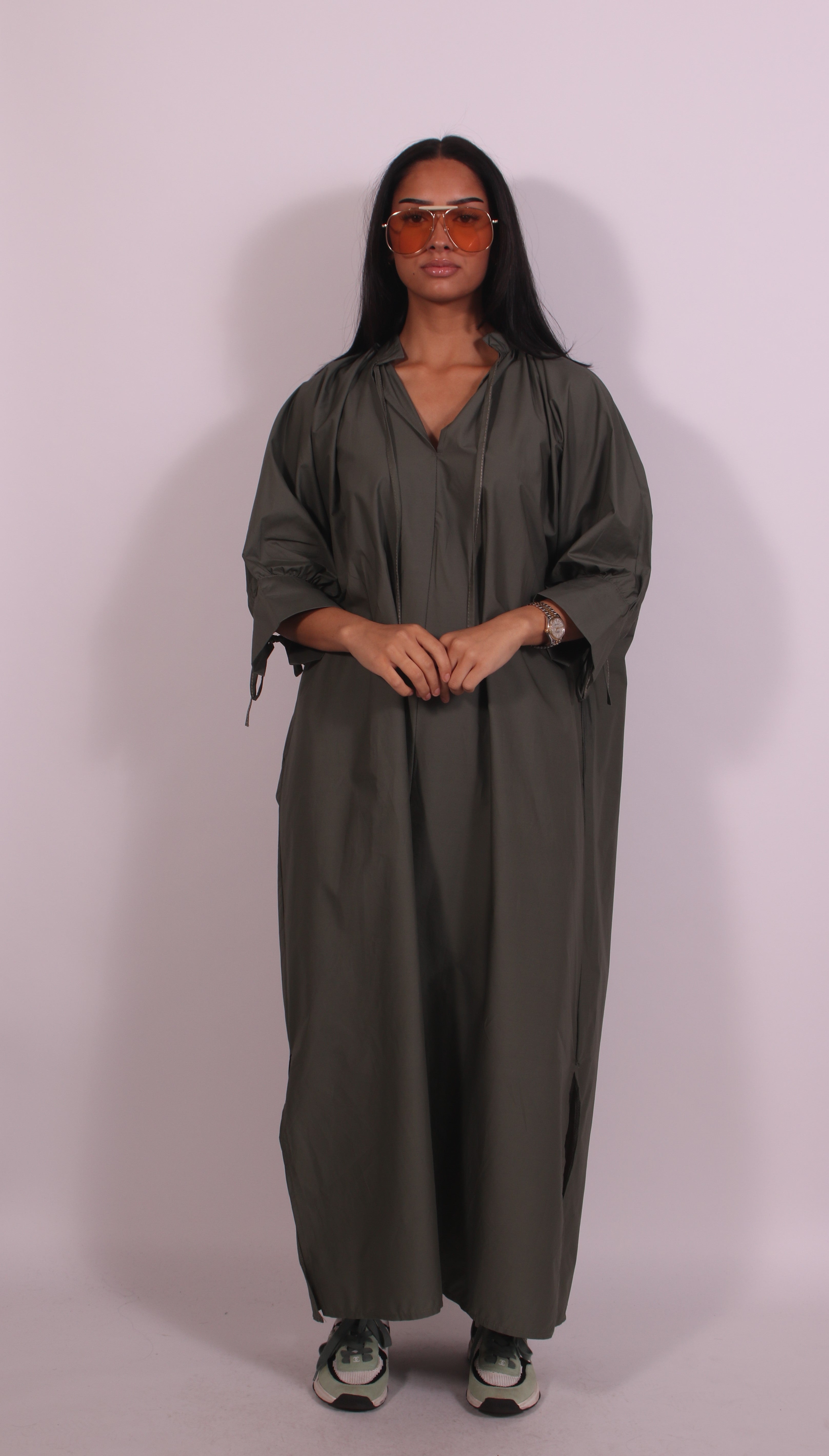 Basic blouse dress Khaki