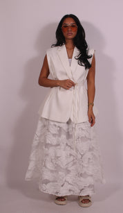 Flower skirt White