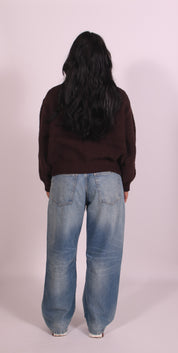 Heavyweight crochet bomber Choco