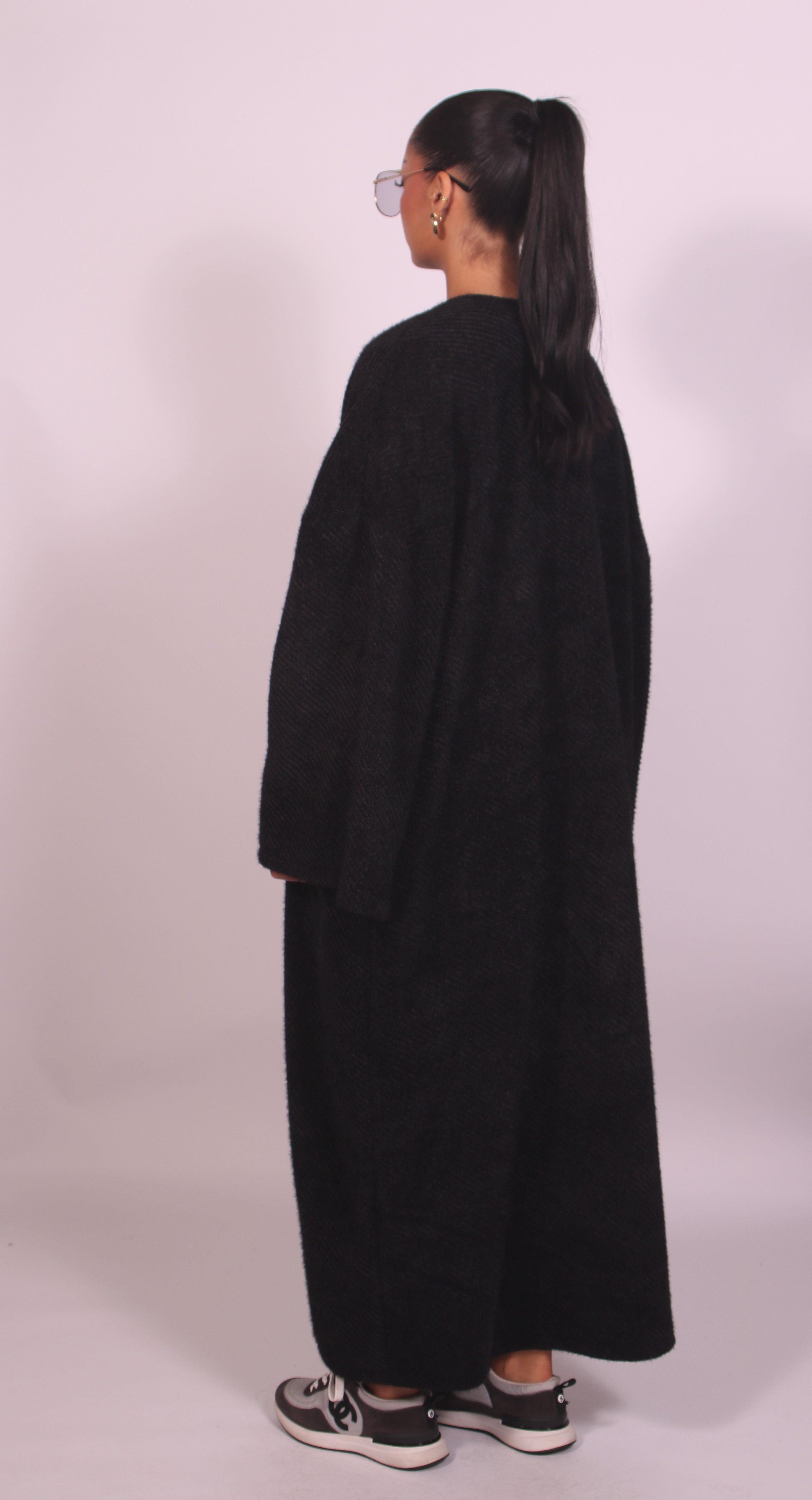 Longline Cardigan Black