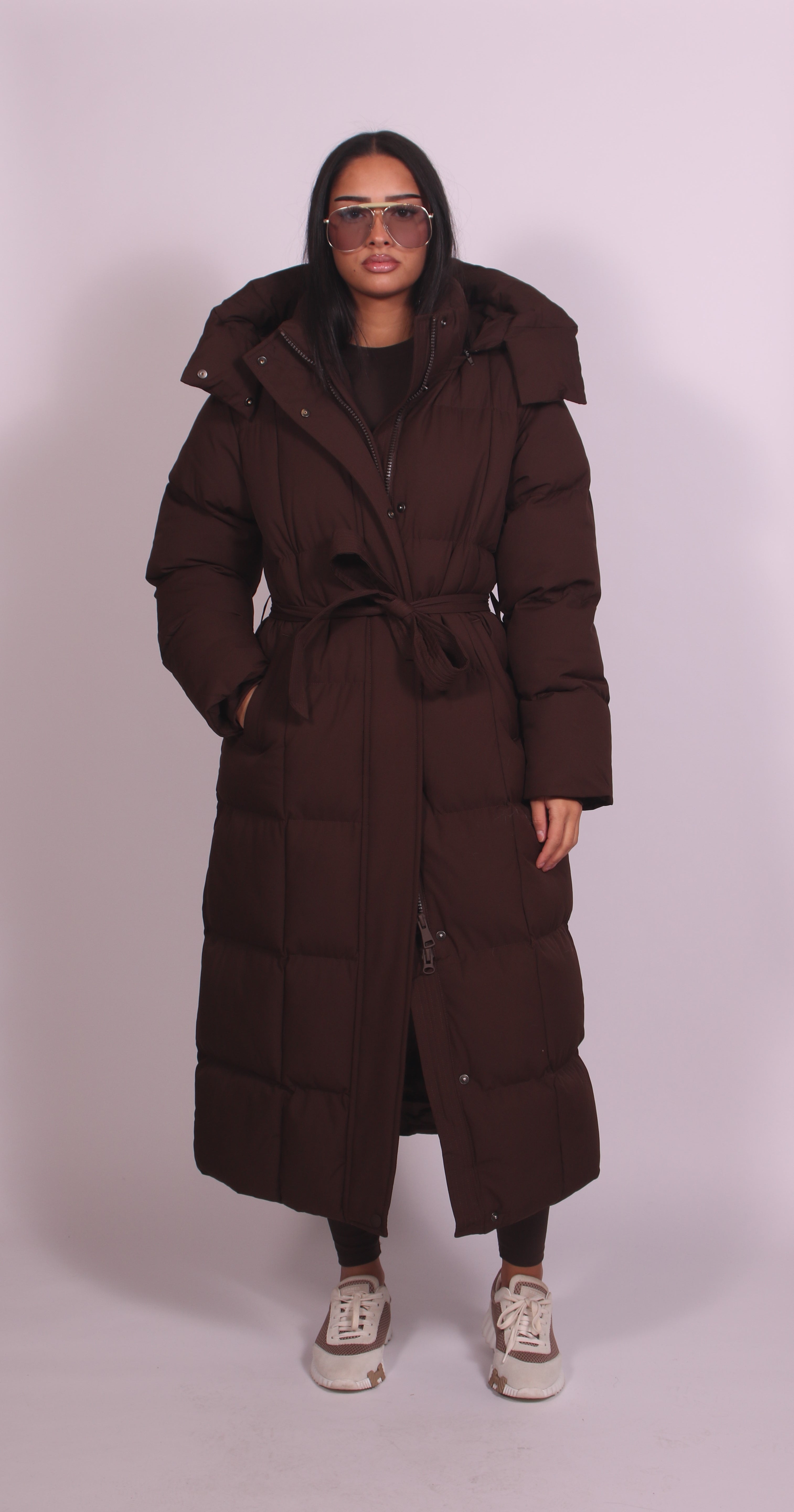 Hooded puffer Brown