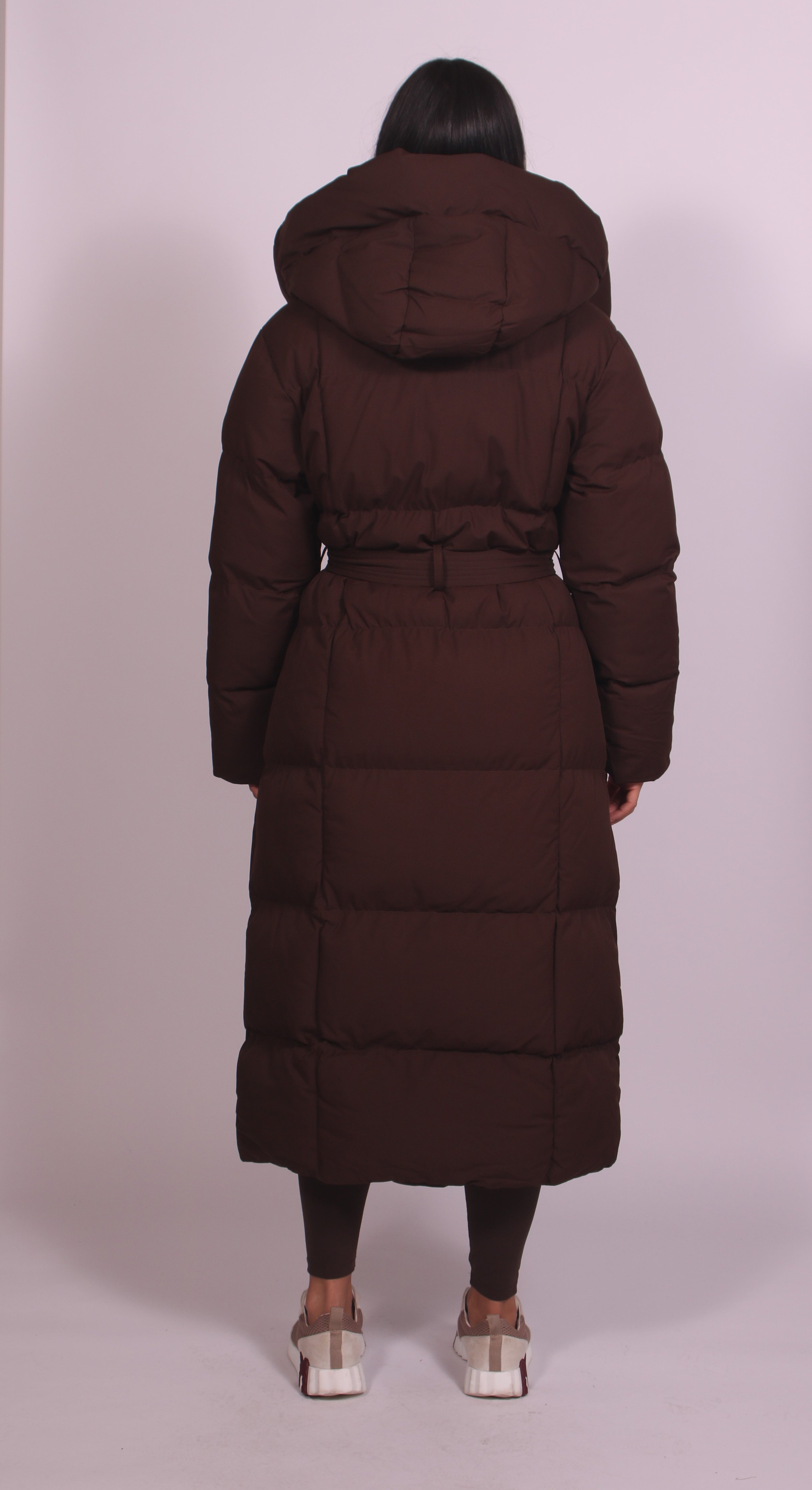 Hooded puffer Brown