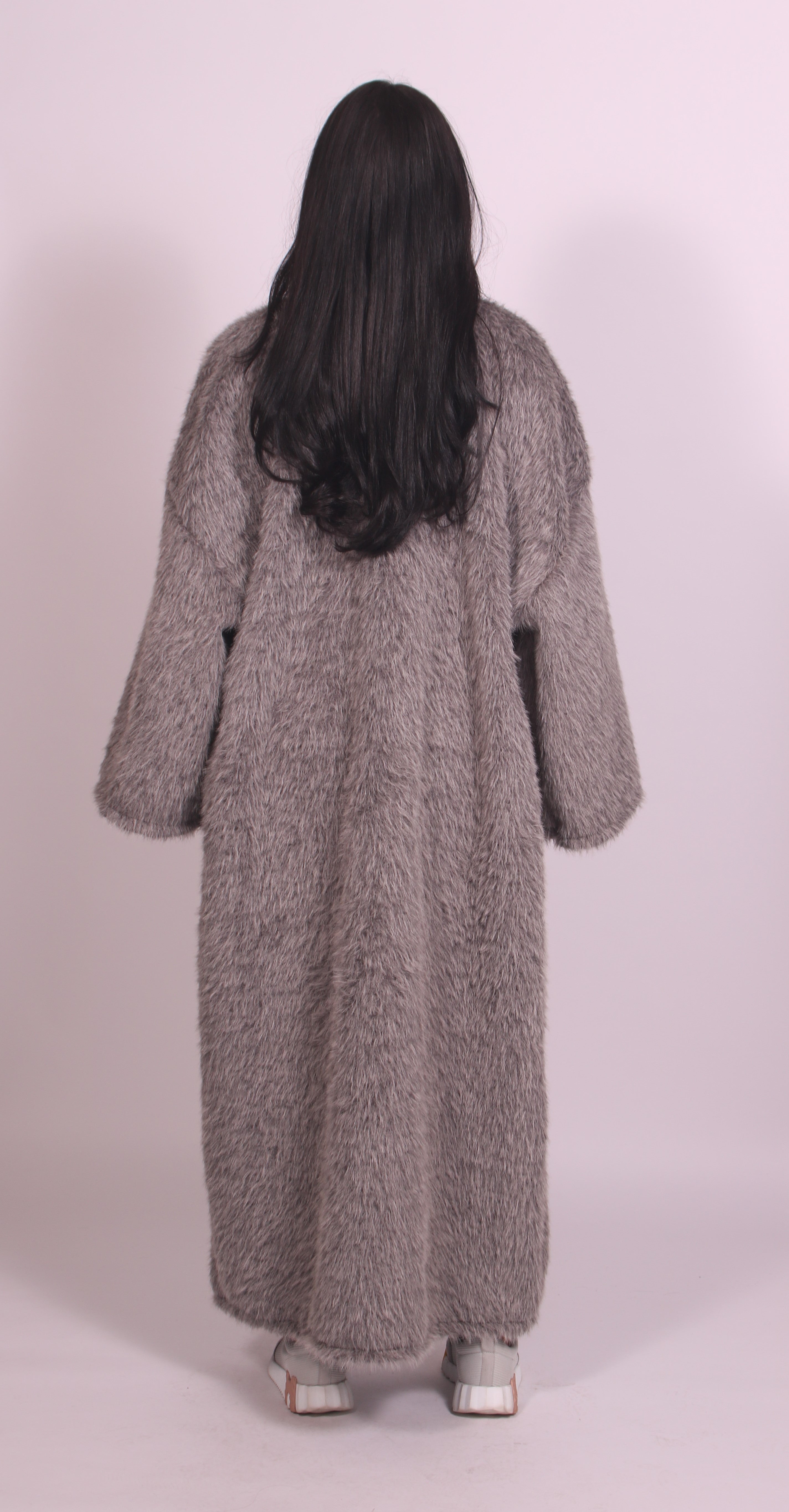 Fuzzy Cardigan Grey