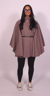 Classy cape Taupe