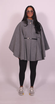 Classy cape Grey