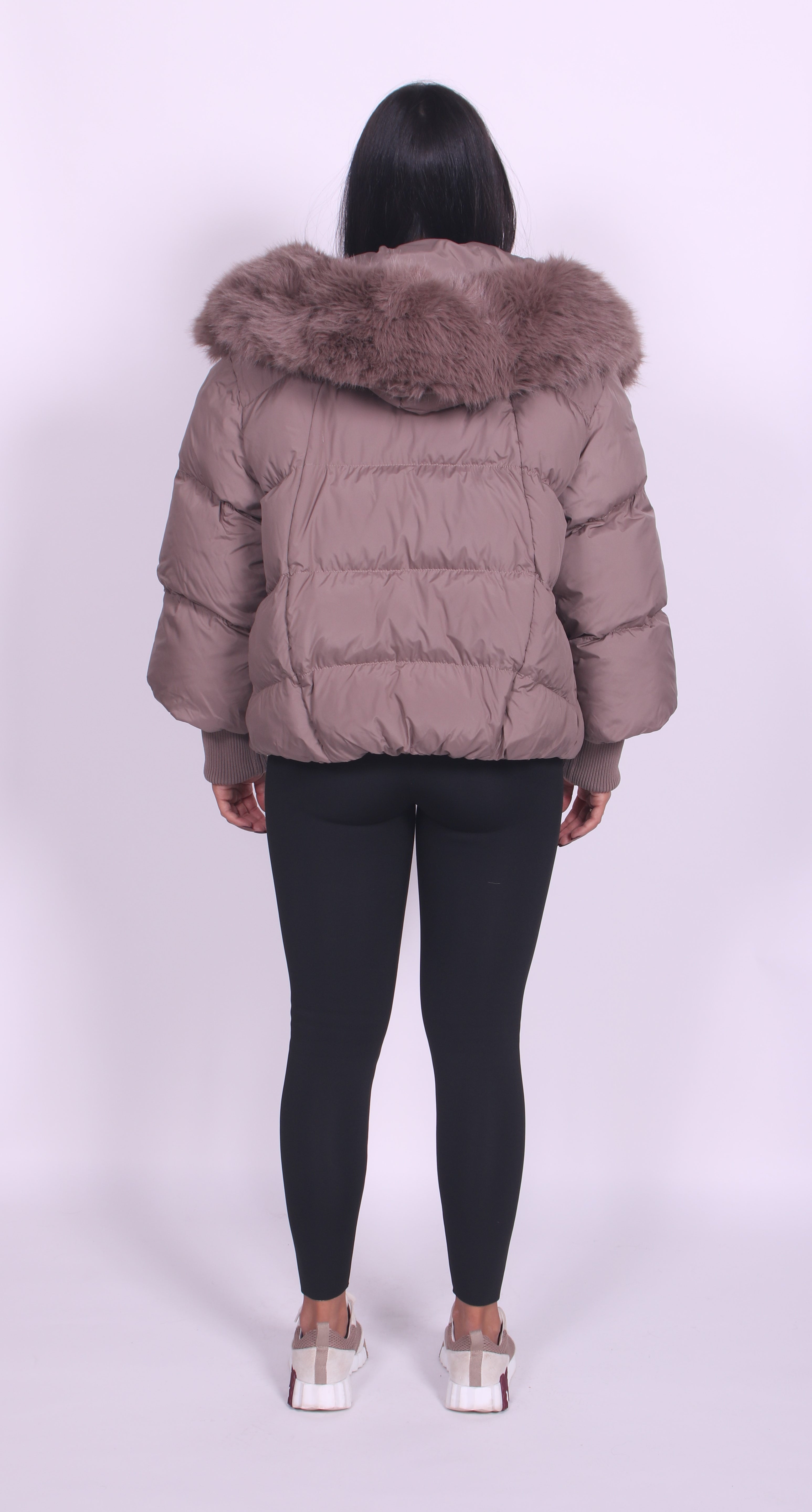 Luna puffer Taupe