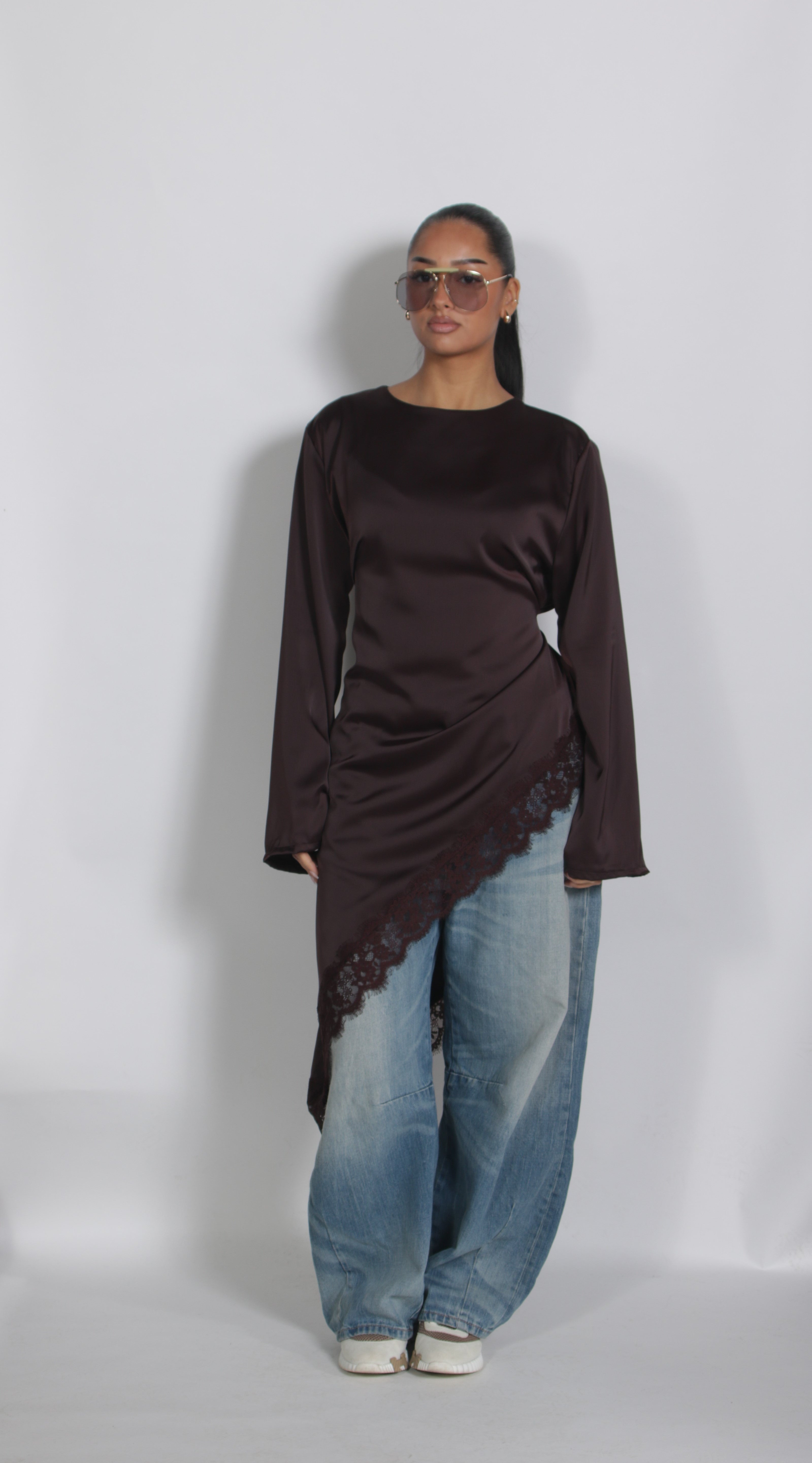 Asym top Brown (PRE ORDER)