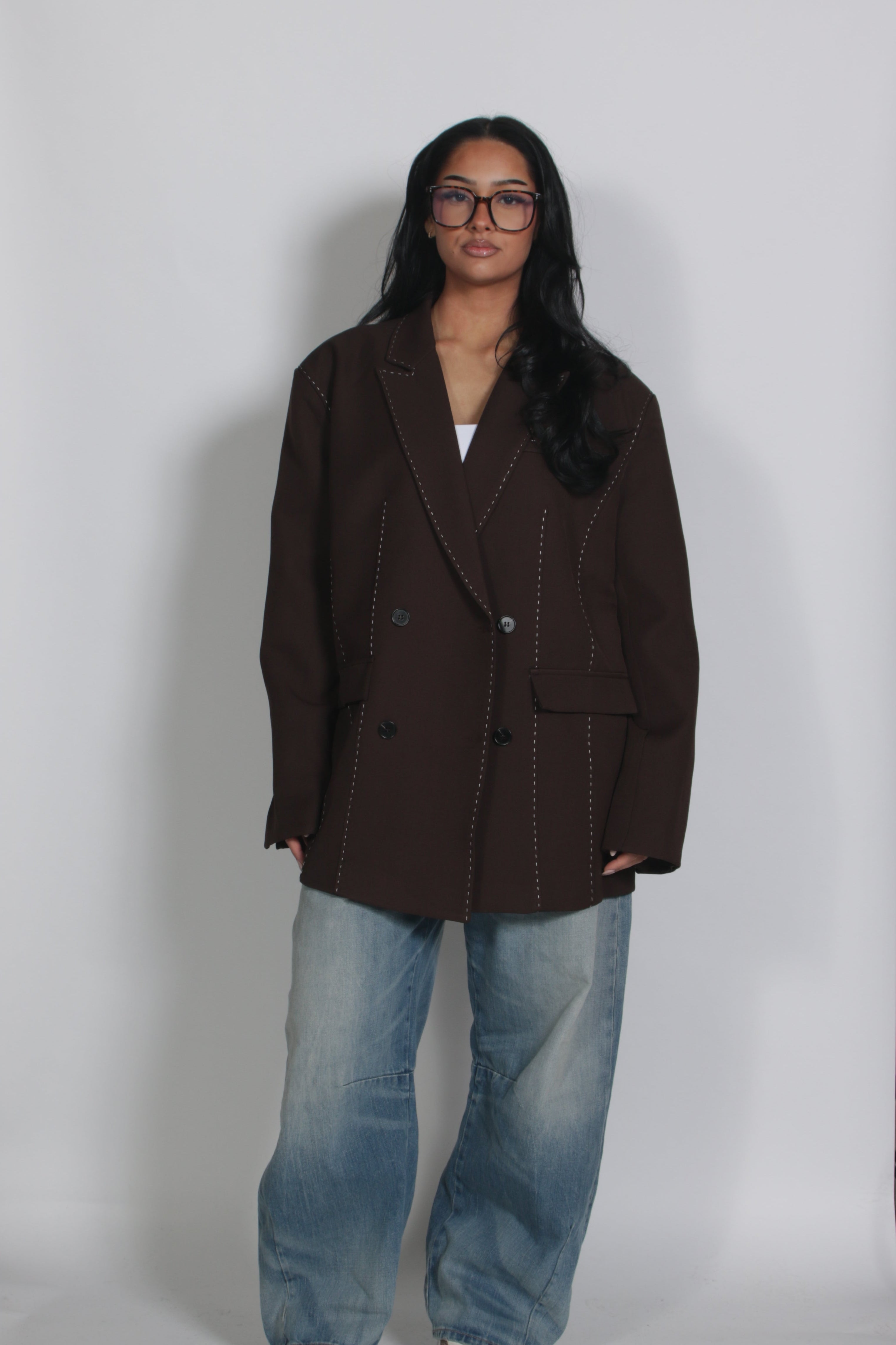 Stick blazer Brown