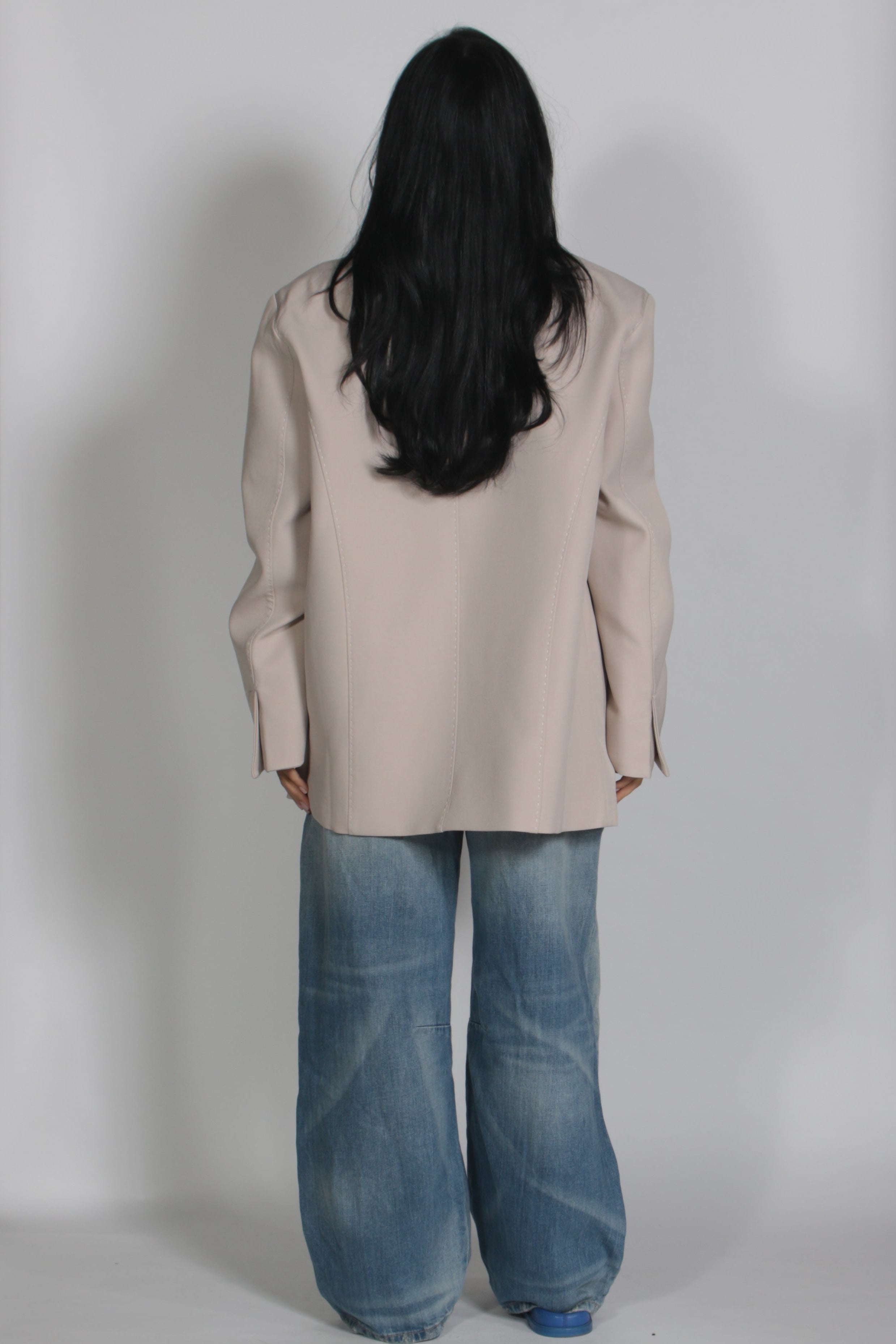 Stick blazer Beige