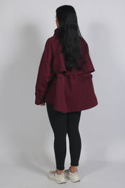 Short trench Bordeaux
