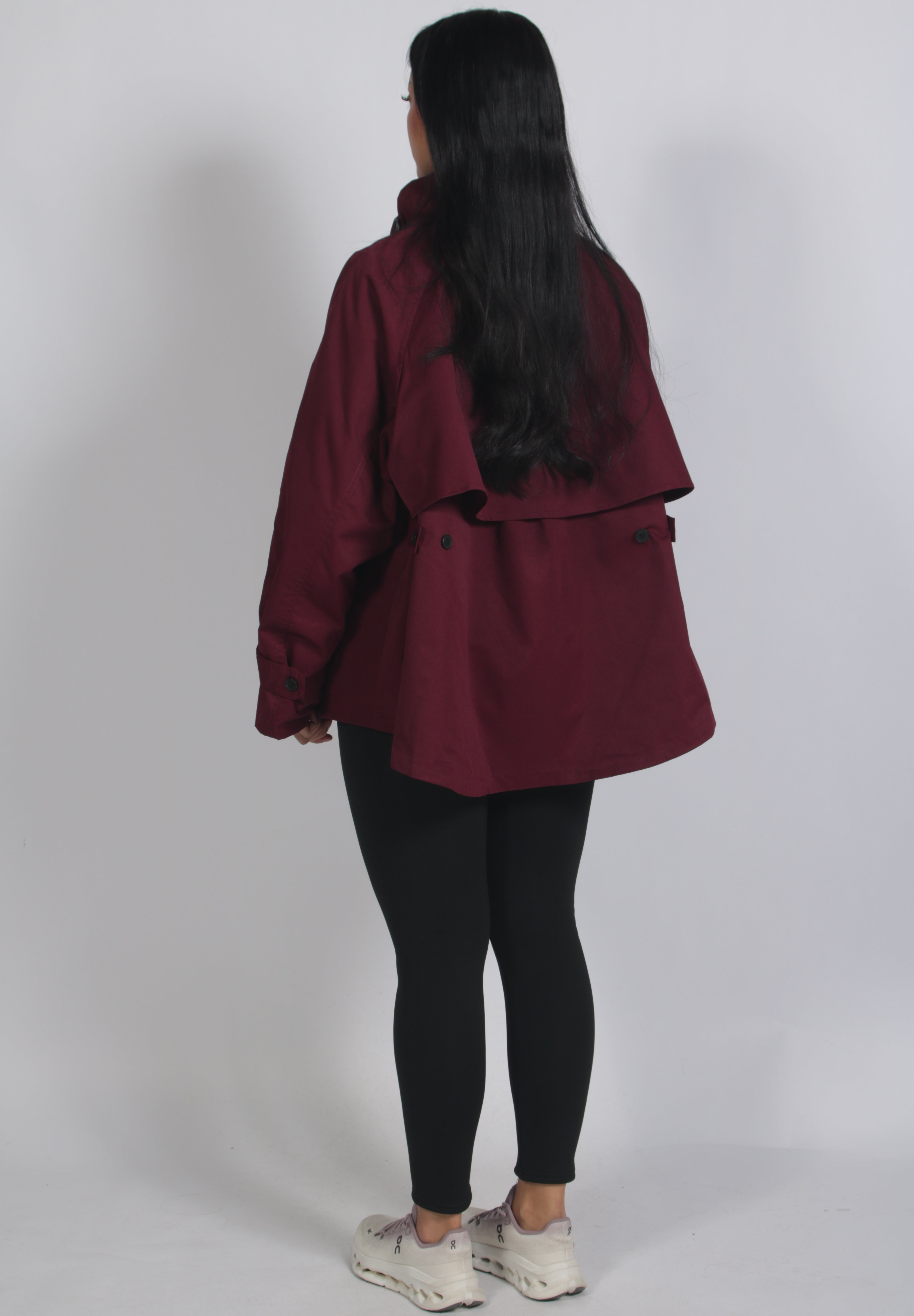 Short trench Bordeaux