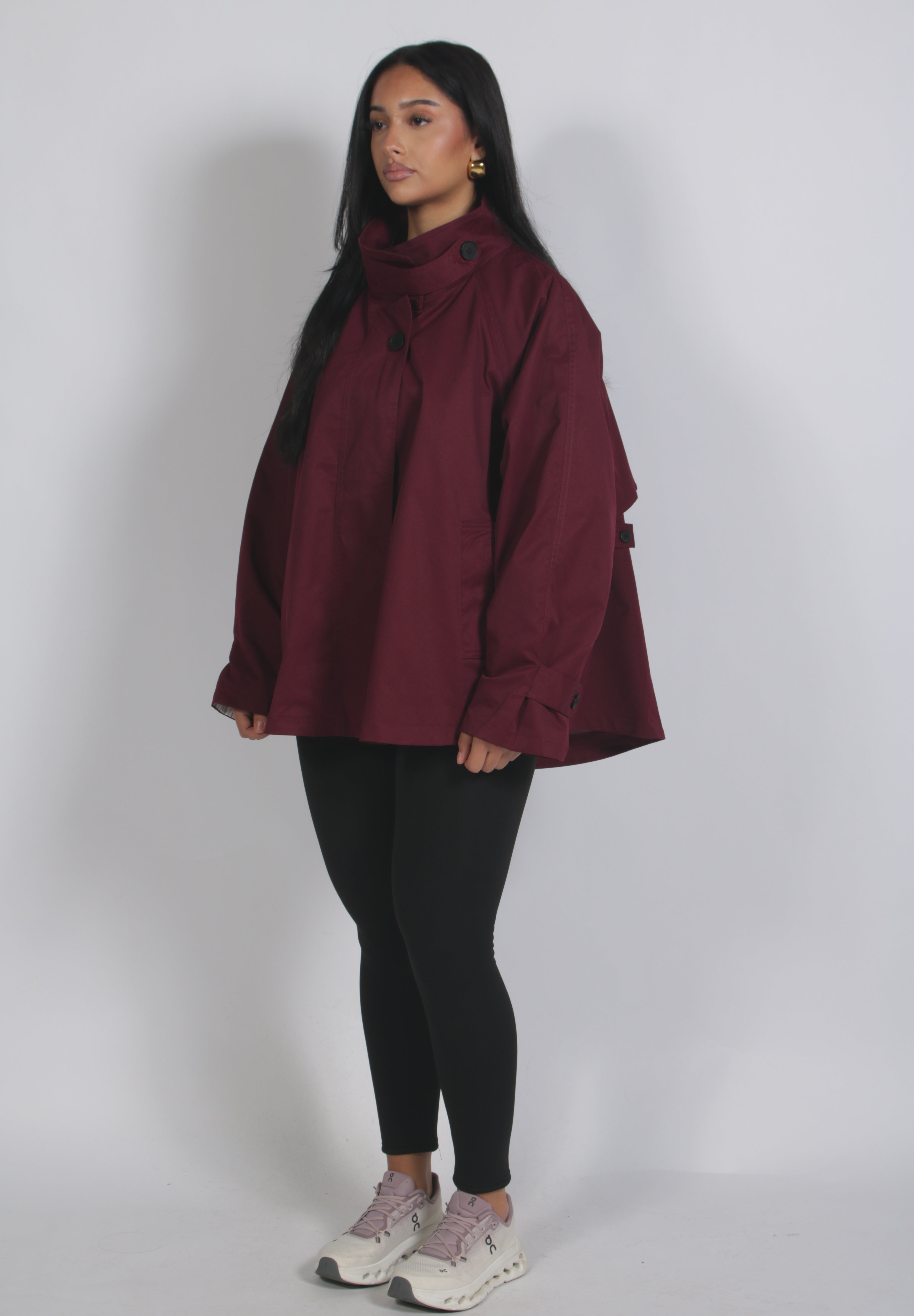 Short trench Bordeaux