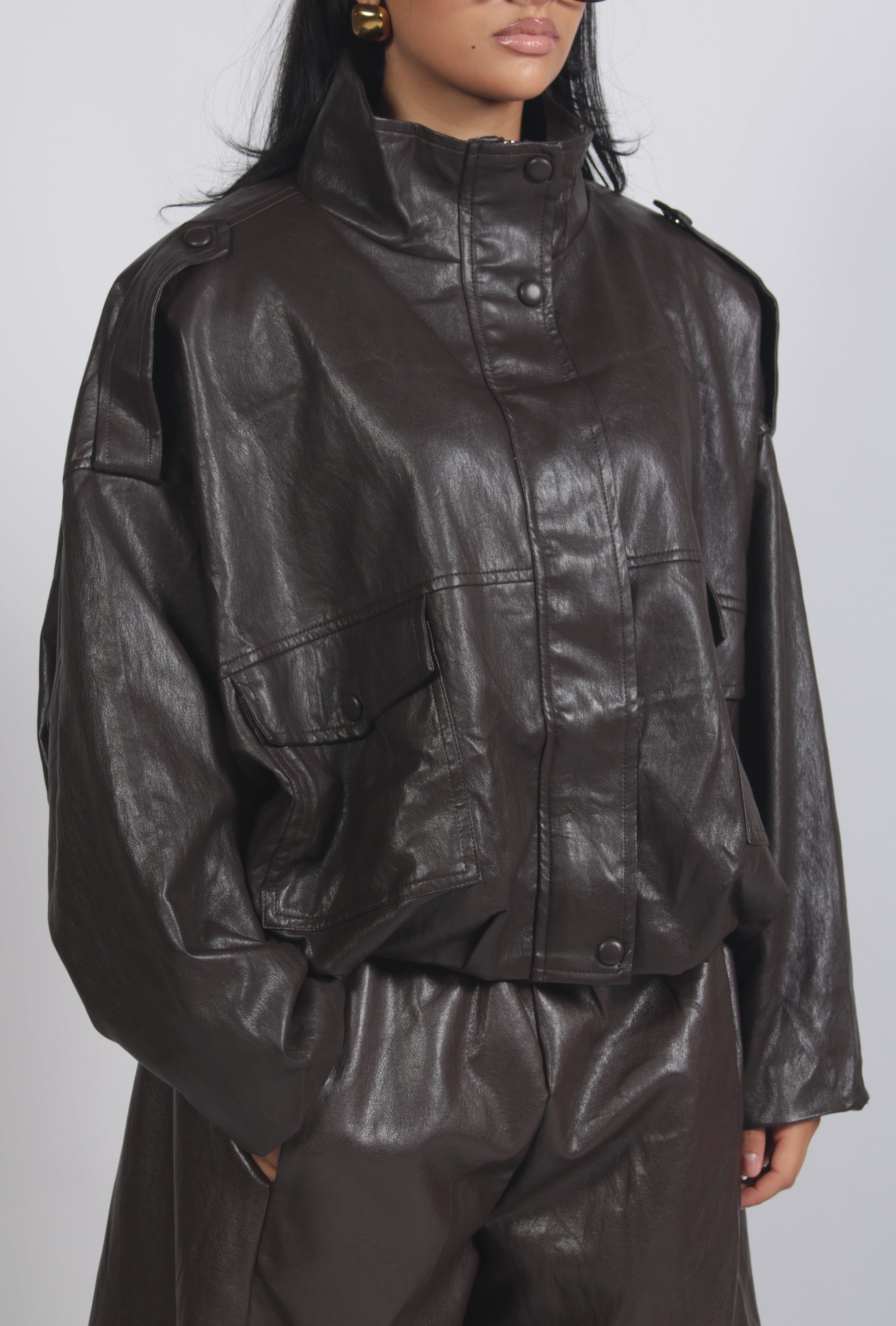Amber Bomber Brown