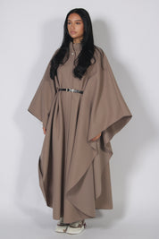 Classy cape long Taupe