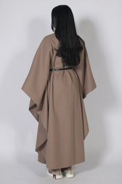 Classy cape long Taupe