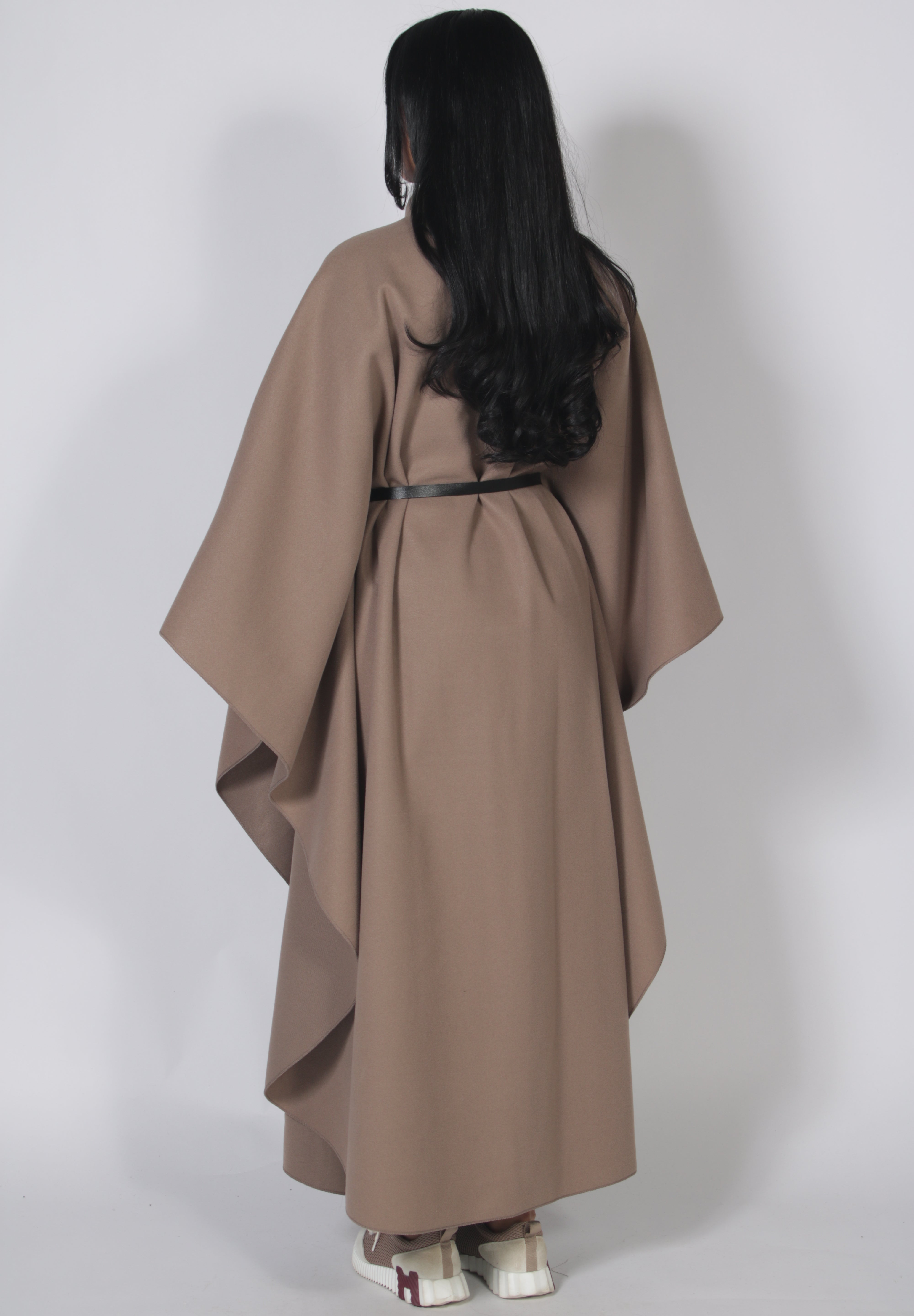 Classy cape long Taupe