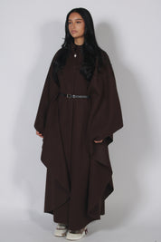 Classy cape long Brown