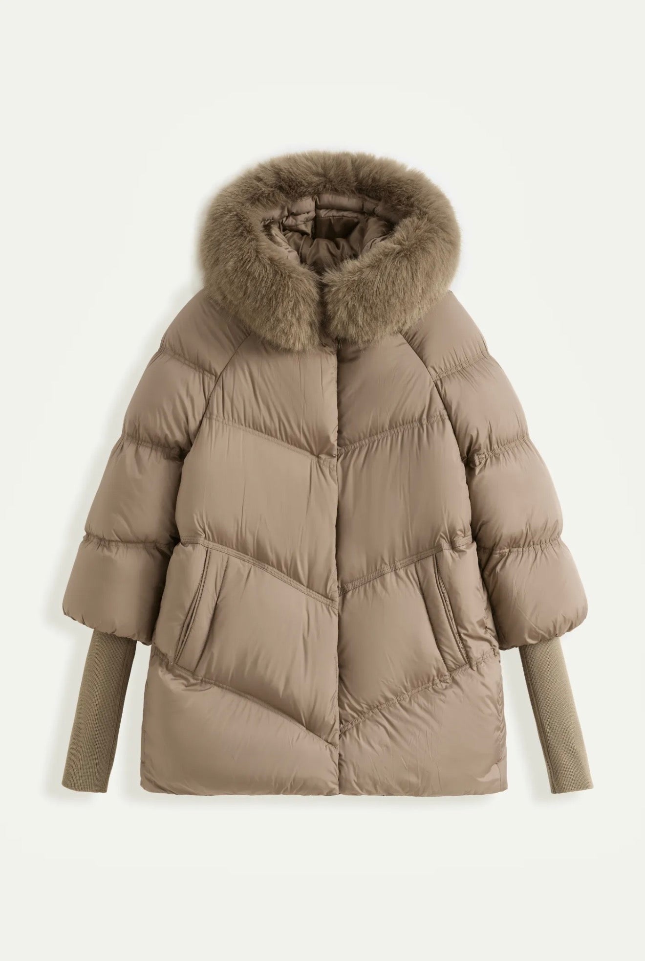 Demi puffer Taupe