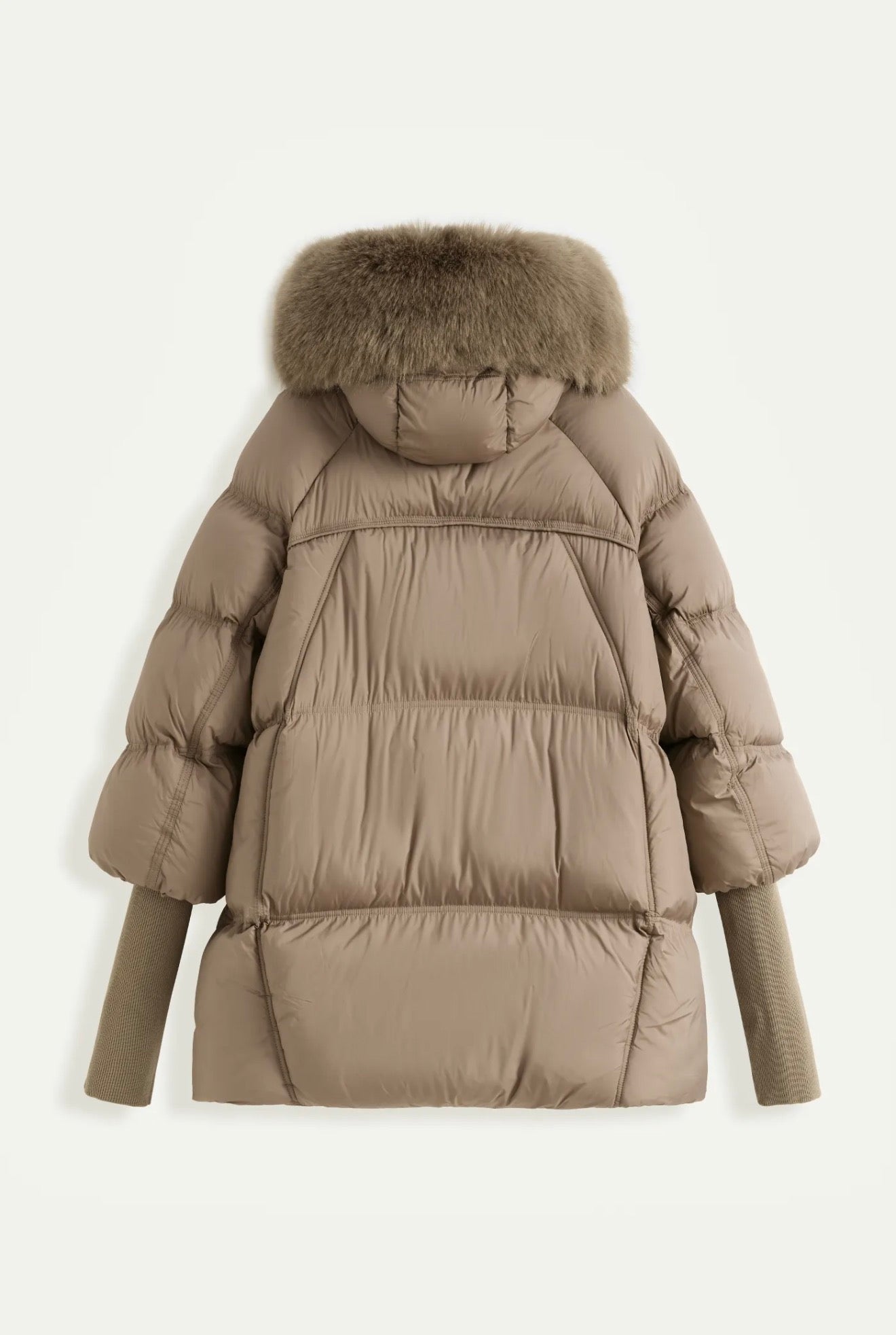Demi puffer Taupe