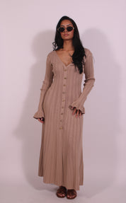 Lux Dress Beige
