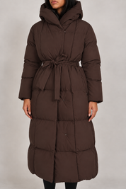 Hooded puffer Brown