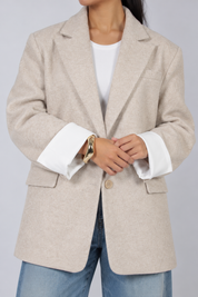 Lena wool blazer Beige